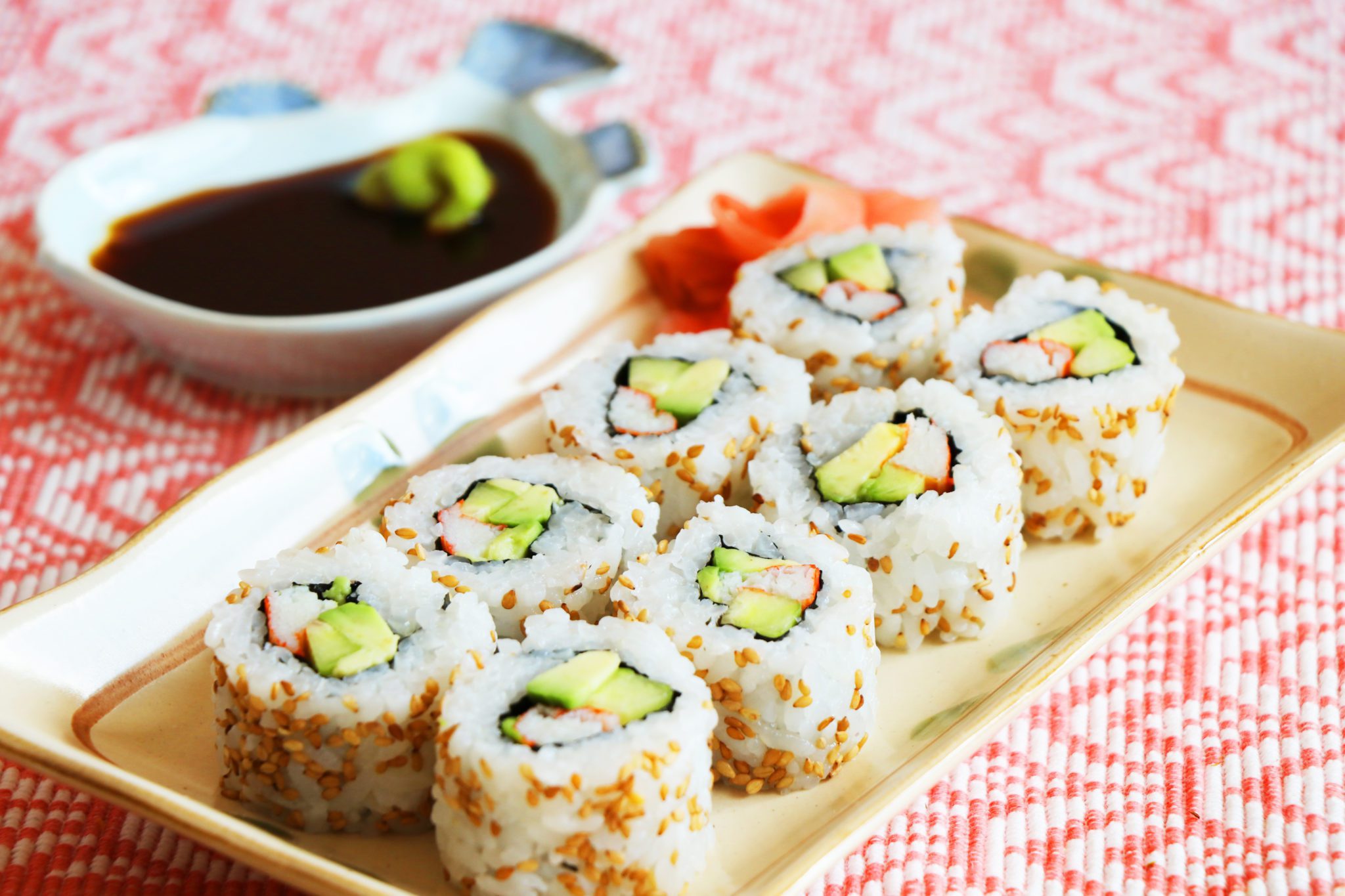 How To Make California Sushi Rolls At Home Cici Li Asian Home Cooking