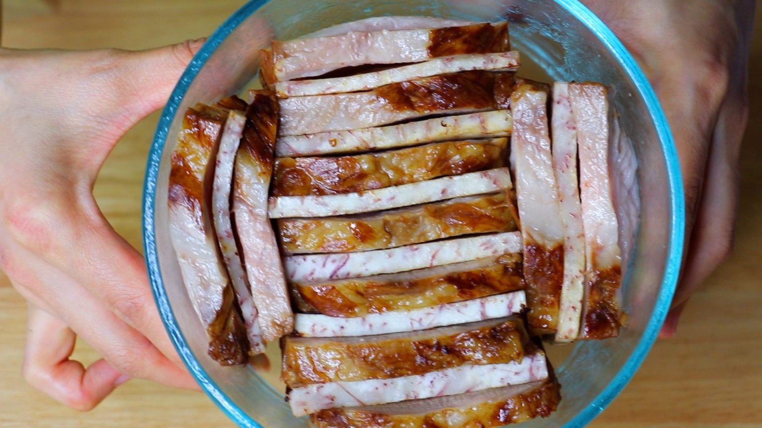 CiCiLi.tv Chinese Steamed Pork Belly with Taro Recipe