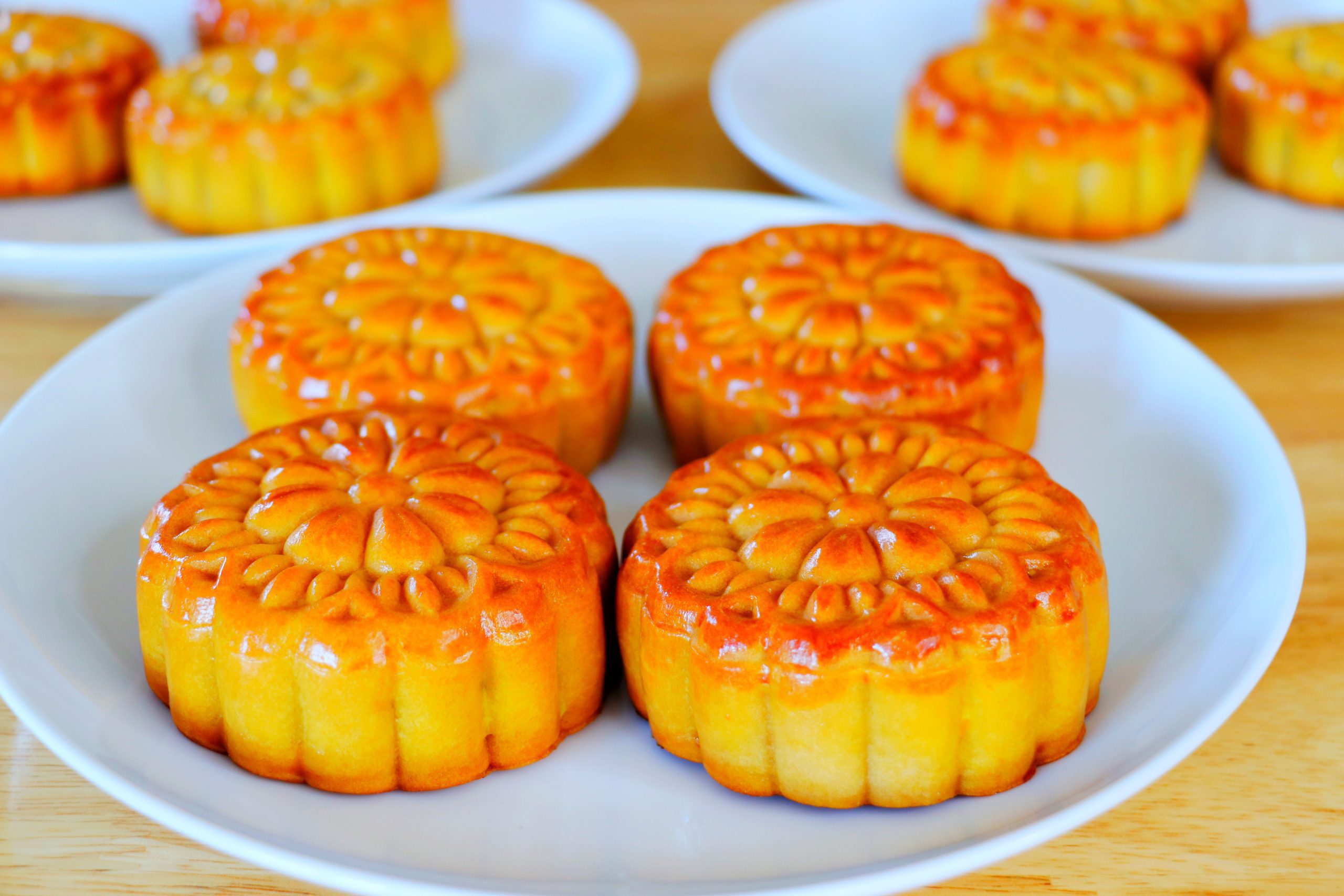 A selection of some unusual mooncakes from Asia