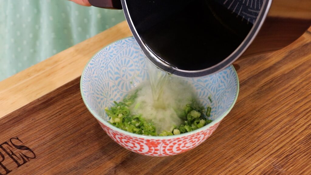 Chicken with Ginger Scallion 2. Scallion Oil