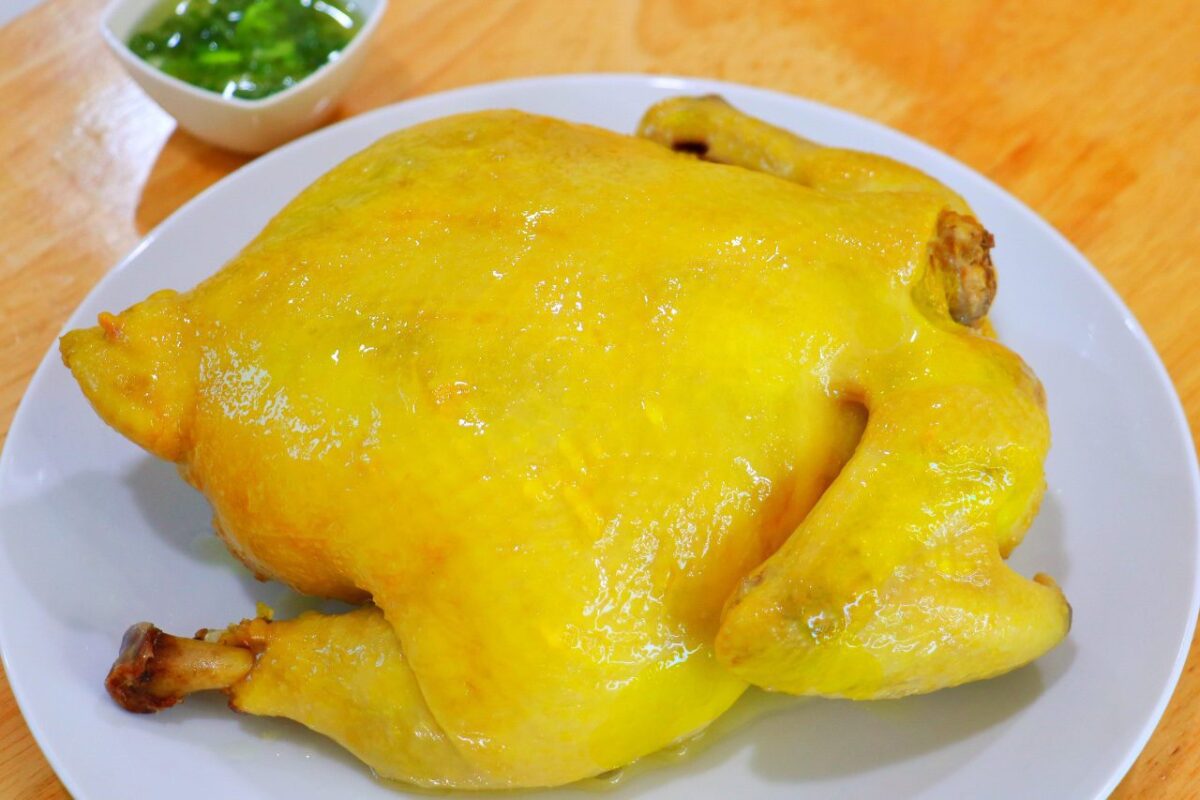 Chicken with Ginger Scallion Oil Recipe