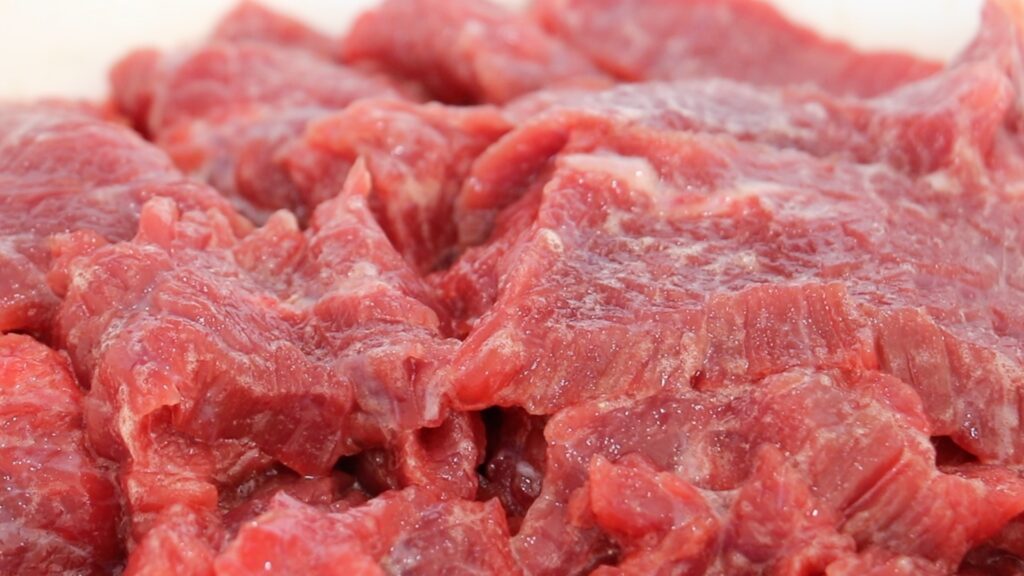 Mongolian Beef 1. Marinate