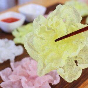 Rice Paper Flower Chips Recipe