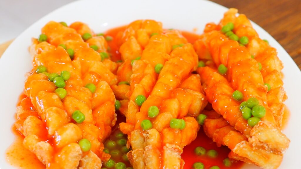 Crispy Blooming Fish 6. Done