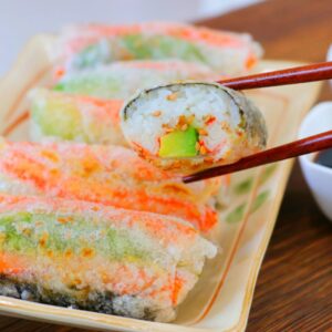 Crispy Rice Paper Sushi Rolls