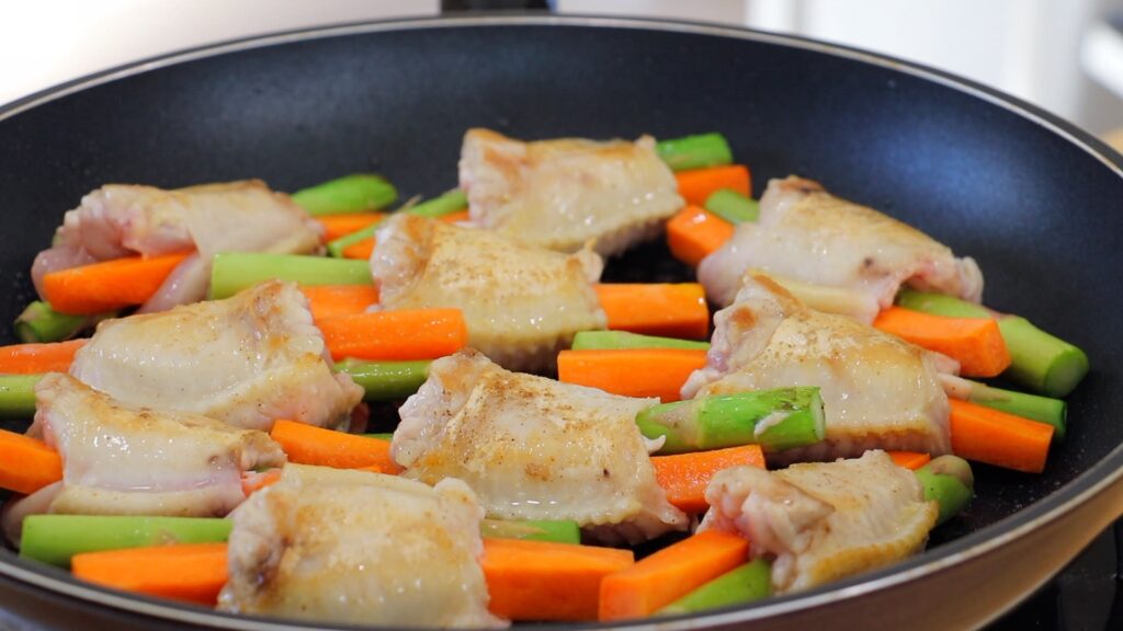 Teriyaki Stuffed Wing 2. Pan-Fried