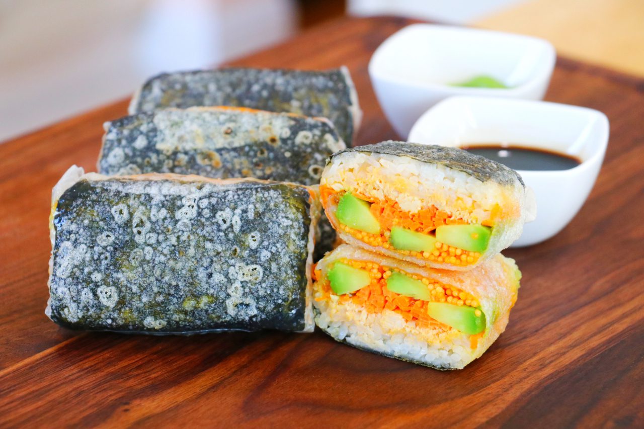 Rice Paper Sushi Recipe - Happy Foods Tube