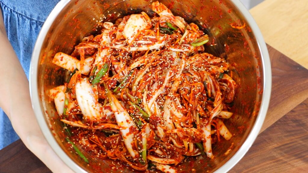 Fresh Kimchi 6. Serve