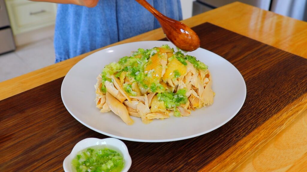Poached Chicken 5. Serve