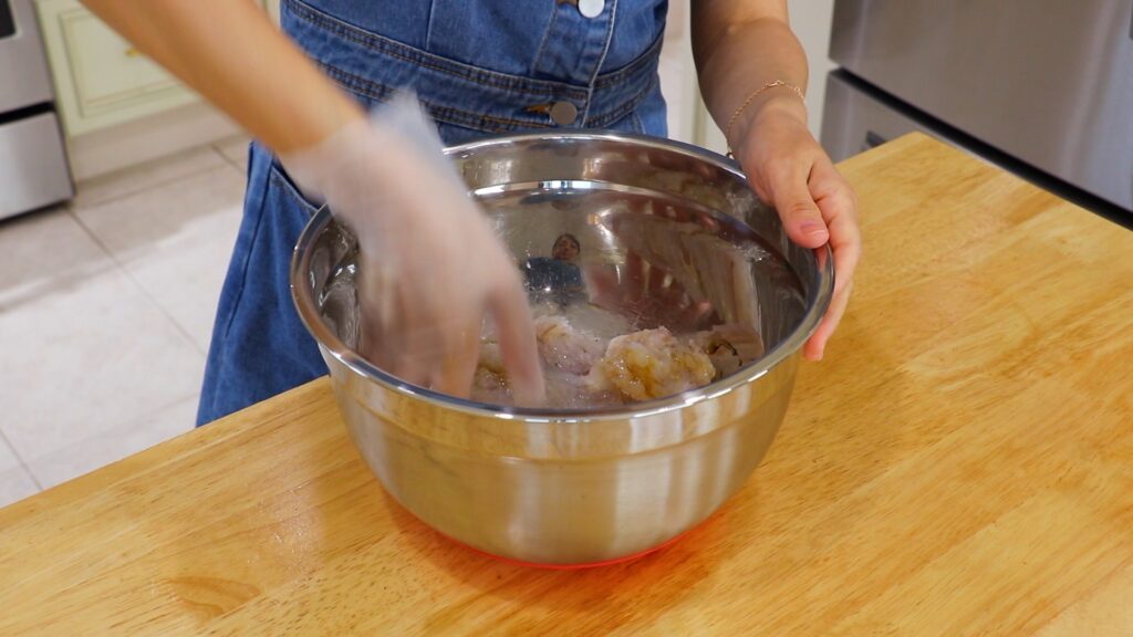 Shrimp Siu Mai 4. FIlling
