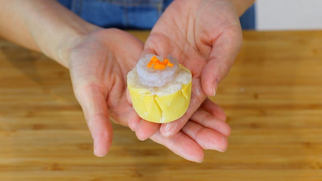 Shrimp Siu Mai 6. Wrapped