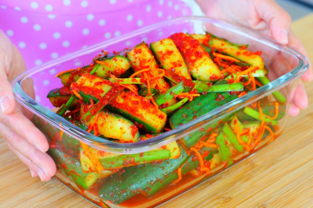 Cucumber Kimchi Recipe Cici Li Asian Home Cooking