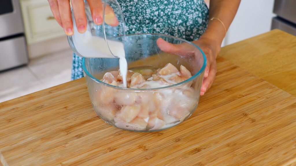 Orange Chicken 1. Marinate