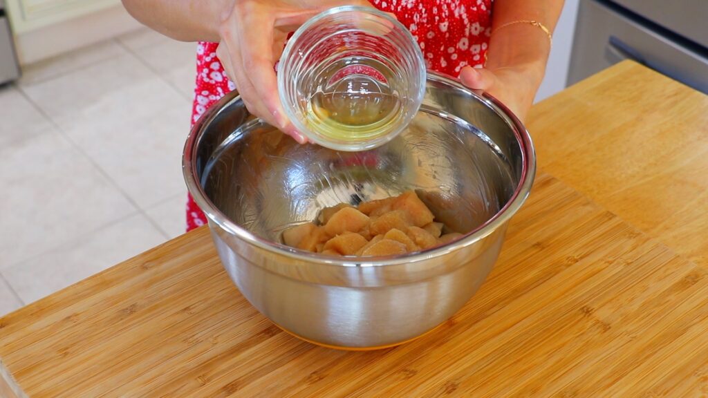 Sweet and Sour Chicken 1. Marinate