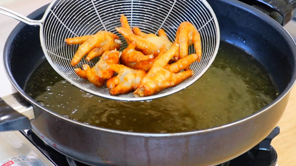 Chicken Feet 2. Fry