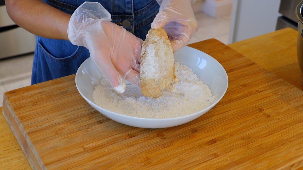 Chinese Fried Chicken Wings 3. Coat
