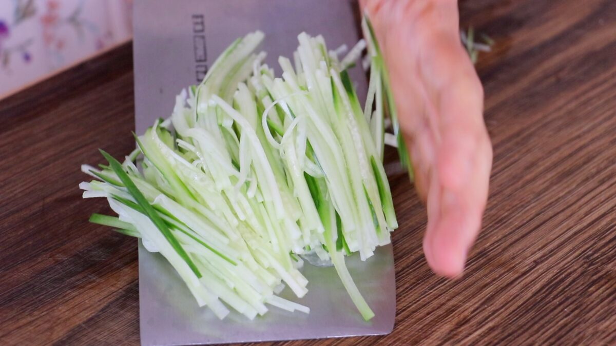 Julienne Cucumbers
