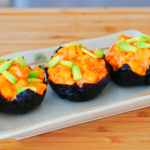 Baked Salmon Sushi Cups Recipe
