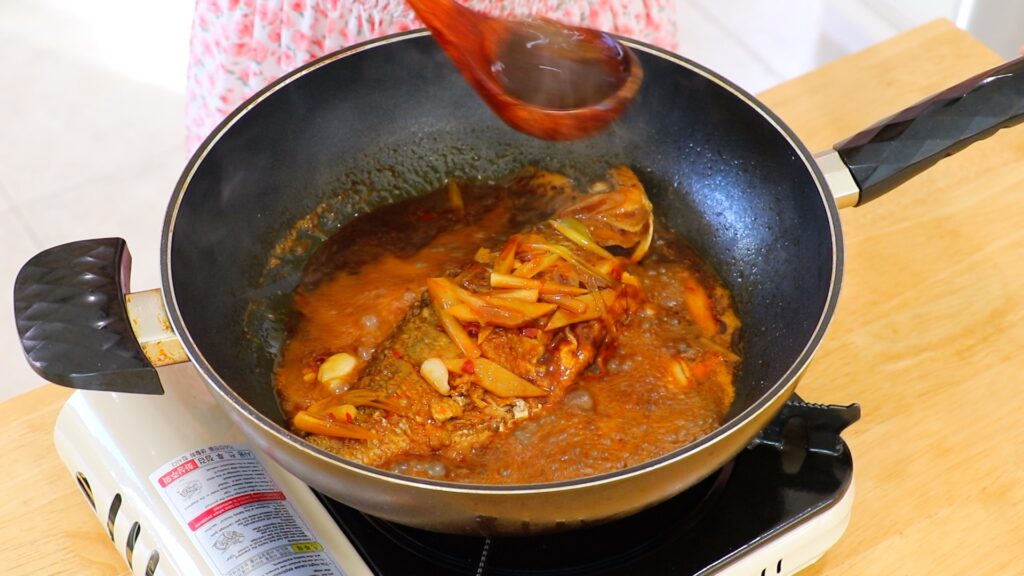 Chinese Braised Fish 7. Braise