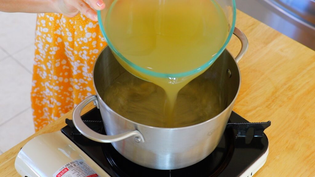 5 Minute Egg Drop Soup 4. Chicken Stock