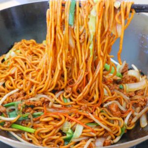 15-Min Ground Chicken Lo Mein Recipe