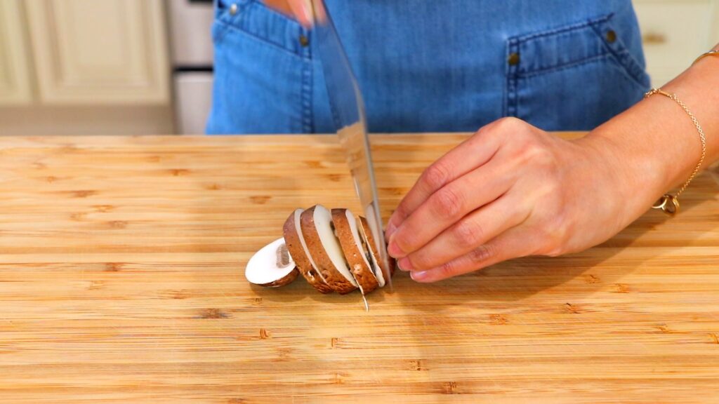 19-Min Chicken and Mushroom Stir-Fry 2. Cut Mushrooms