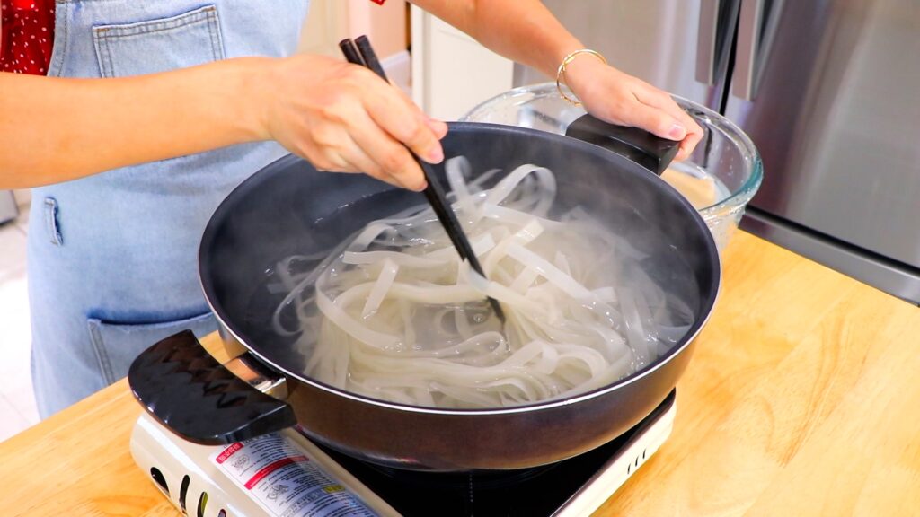 15-Min Shrimp Pad See 3. Boil Noodles