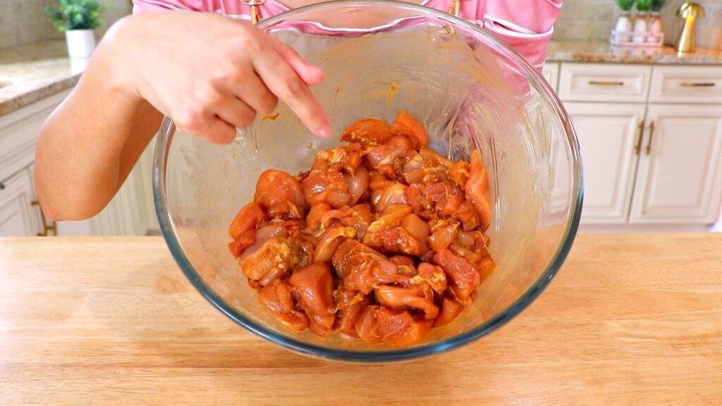 19-Min Chicken and Cabbage 2. Marinate