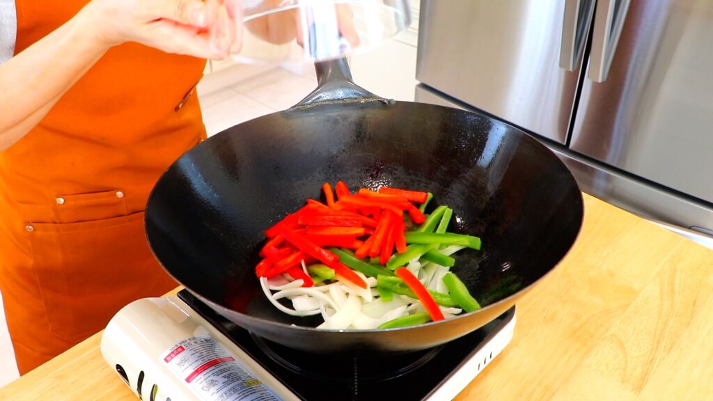 20-Min Black Pepper Beef Stir-Fry 5. Veggies