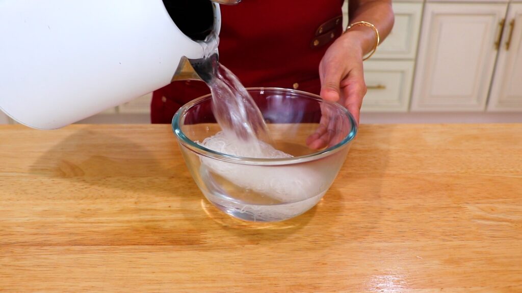 30-Min Chicken Spring Rolls 1. Glass Noodles