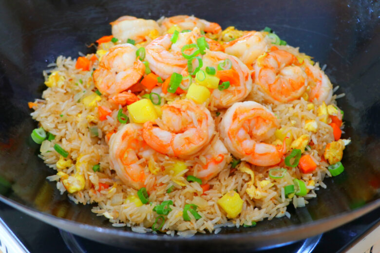 10-Min Pineapple & Shrimp Fried Rice