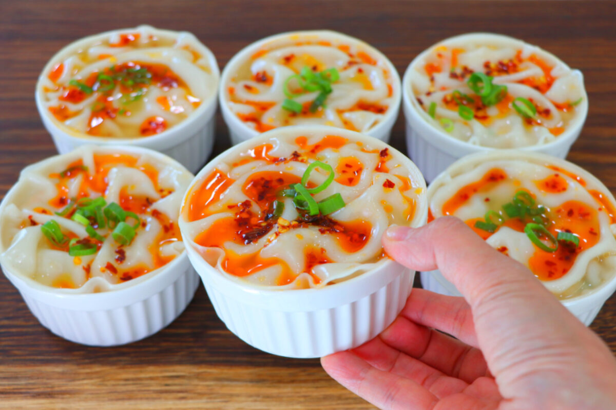 15-Min Shrimp Soup Dumpling Lasagna Recipe
