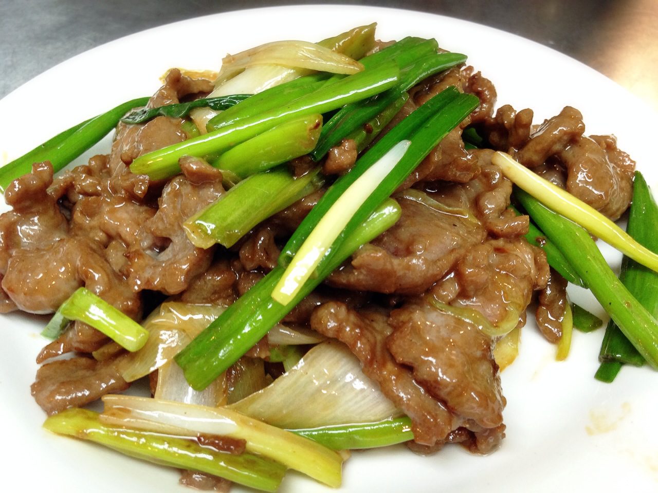 CiCiLi.tv - Chinese Stir Fry Beef with Scallions Recipe